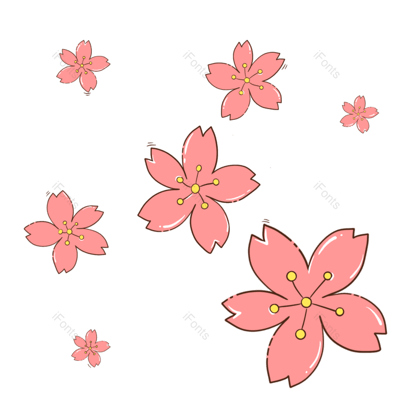 元素图片,素材元素,花朵PNG,樱花免抠素材